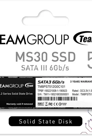 Disque dur SSD 512 MS30 M.2 2280 1TB SATA
