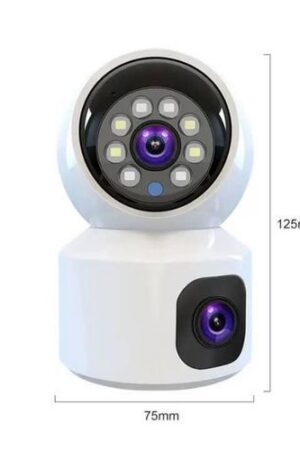 Caméra de Surveillance WiFi Rotative 360° – Vision Nocturne & Détection de Mouvement