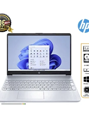 HP 15‑FD046NIA – PC Portable 15.6″ Full HD | Intel Core i3 12ᵉ Gen | 8 Go RAM | 512 Go SSD
