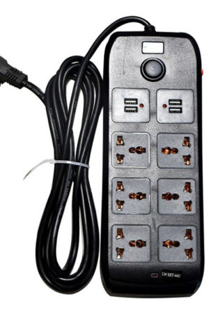 Surge LW EXT‑64U 3 m – Multiprise 6 ports + 4 USB avec protection