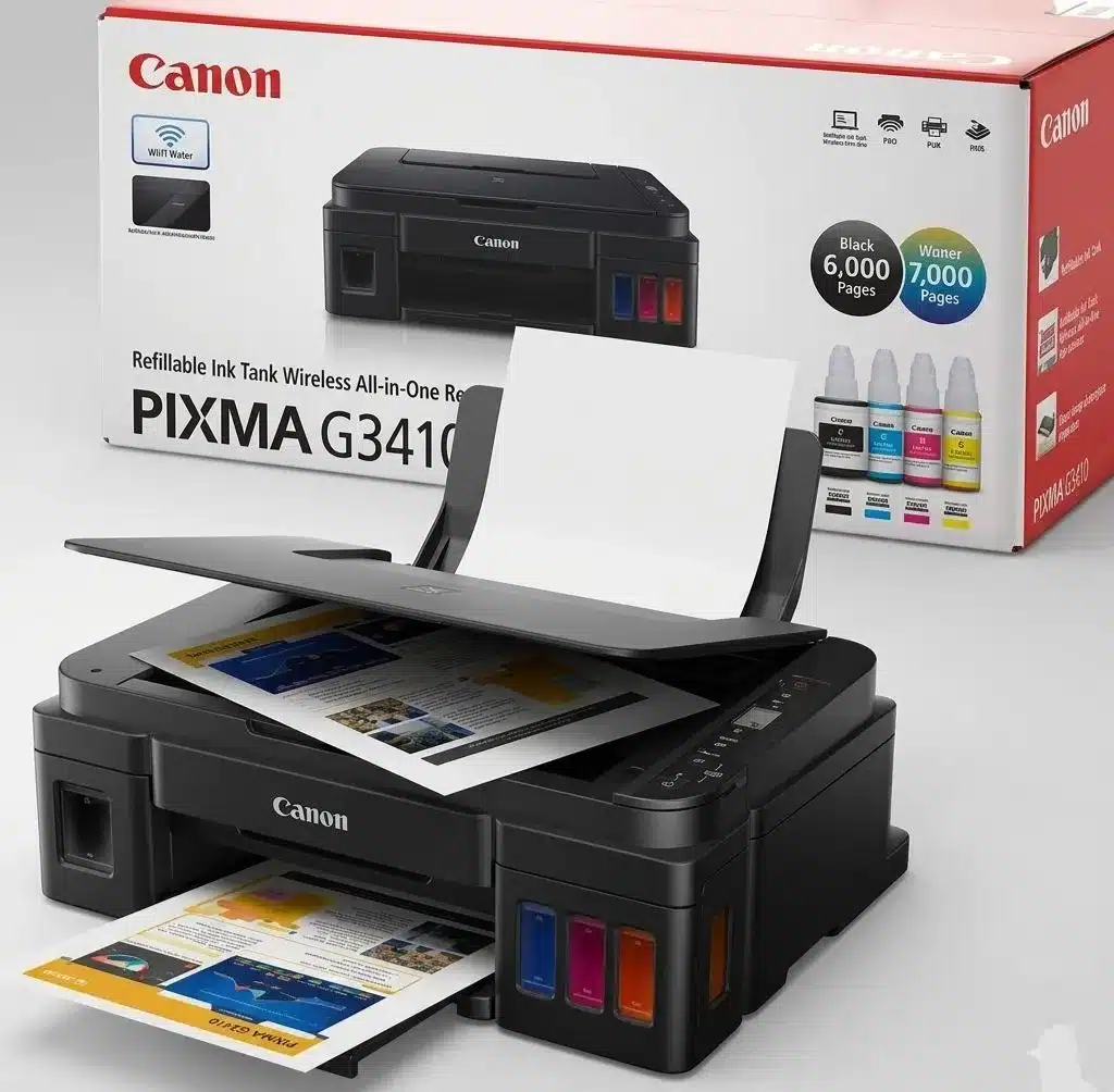 Imprimante Multifonction Canon Pixma G3410 Réservoir Intégré Couleur Wifi 3 en1